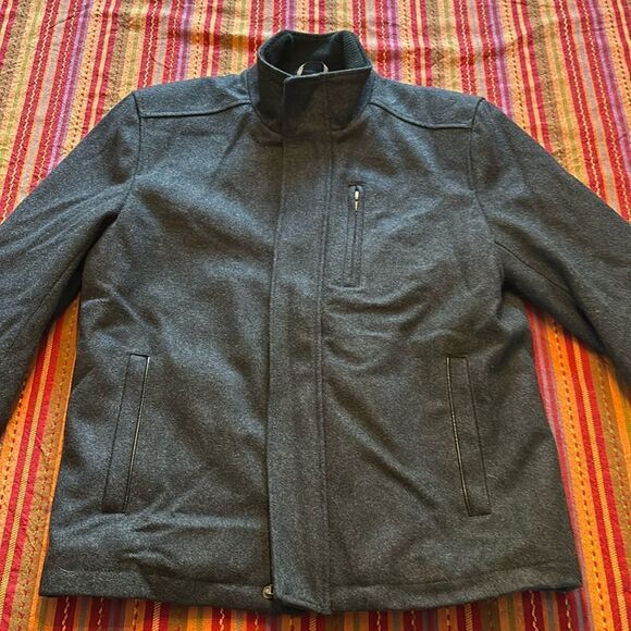 Cole Haan Stand Collar Wool Jacket Medium - Picture 1 of 8